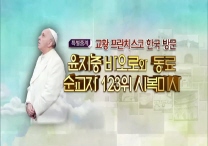 [HD특별중계] 2014 교황 프란치스코 한국 방문 - 윤지충 바오로와 동료순교자 123위 시복미사